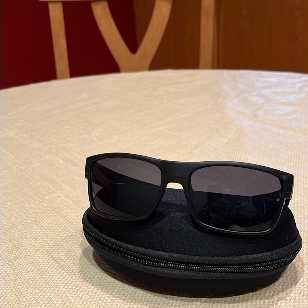 Stylish Oakley Two Face Black Sunglasses with Case.